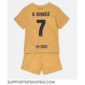 Barcelona Ousmane Dembele #7 Bortatröja Barn 2022-23 Kortärmad (+ korta byxor)